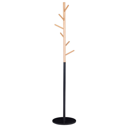 Coat Stand Luca pakoworld metal black-natural D37x170cm