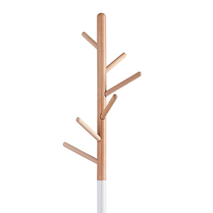 Coat Stand Marianna pakoworld metal white-natural D37x169cm