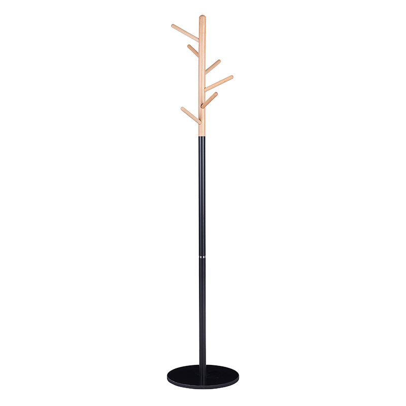 Coat Stand Marianna pakoworld metal black-natural D37x169cm