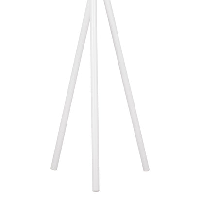 Coat Stand Sigar metal-wood in white-natural color 49x51x187cm