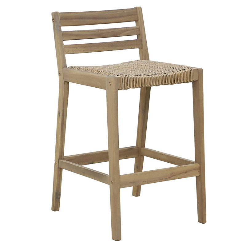 Bar stool Bravo pakoworld solid acacia wood 53x45x87cm