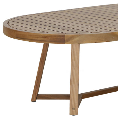 Stellan pakoworld solid eucalyptus wood table 220x130x75cm