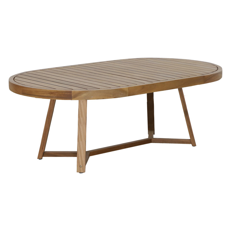 Stellan pakoworld solid eucalyptus wood table 220x130x75cm