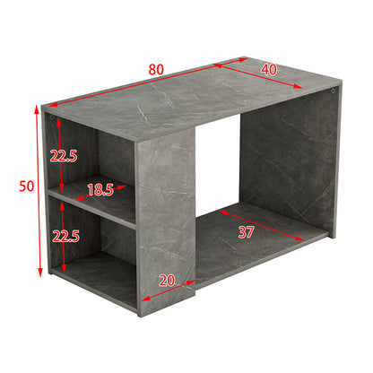 Coffee table Hattie pakoworld grey marble 80x40x50cm