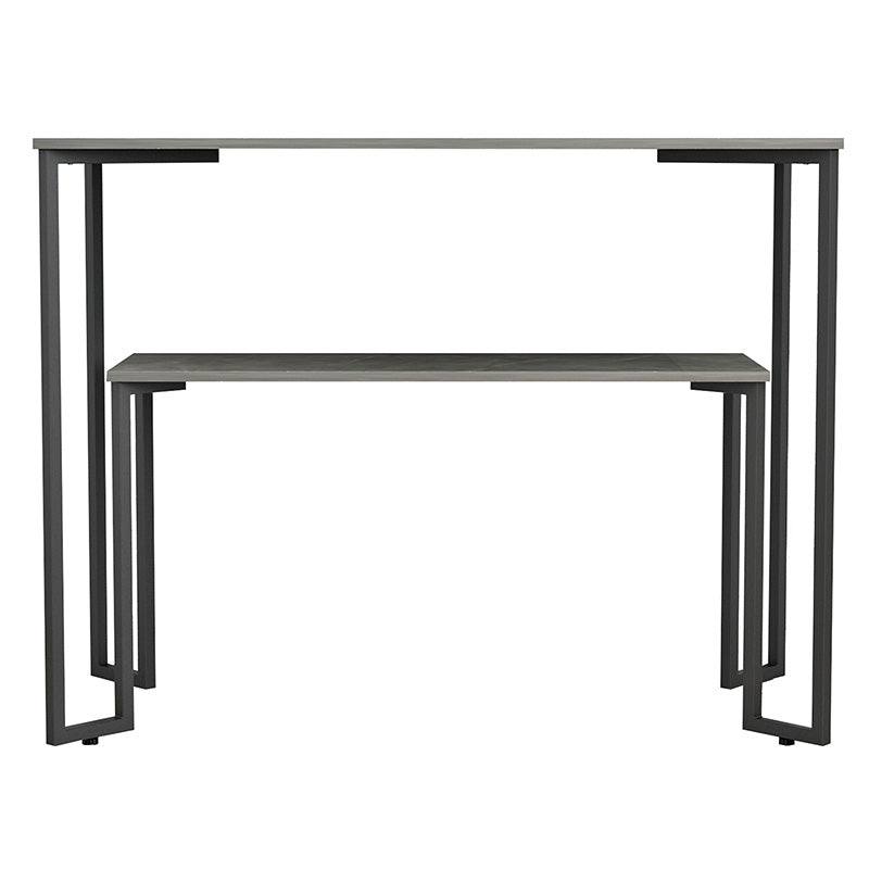 Console Homer pakoworld in grey marble-black 110x48x85cm