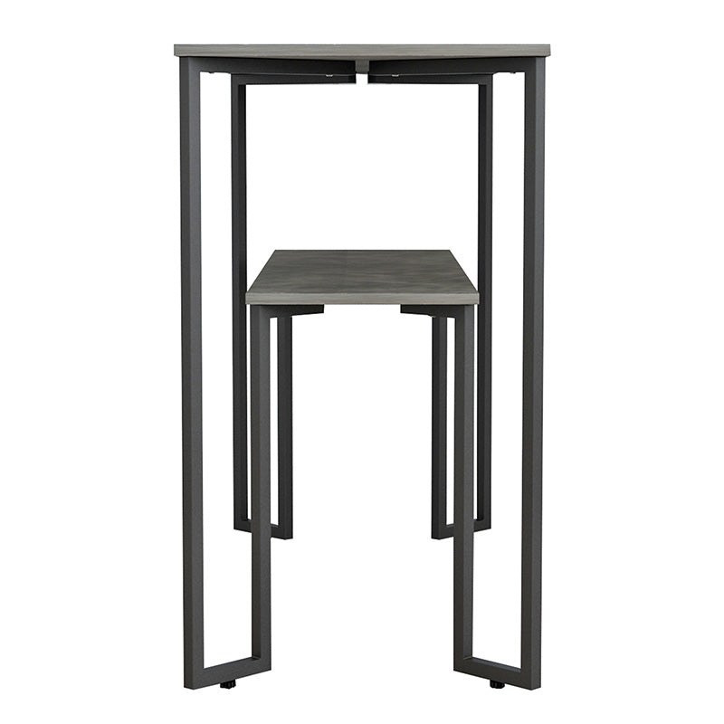 Console Homer pakoworld in grey marble-black 110x48x85cm