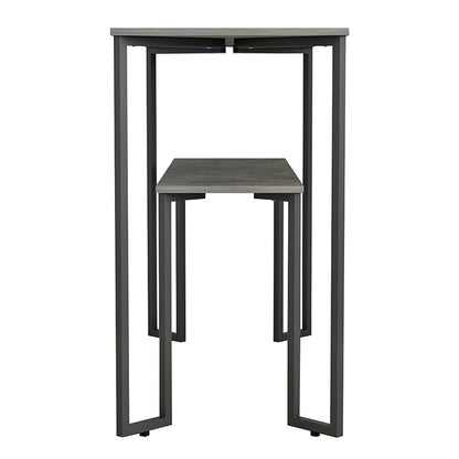 Console Homer pakoworld in grey marble-black 110x48x85cm