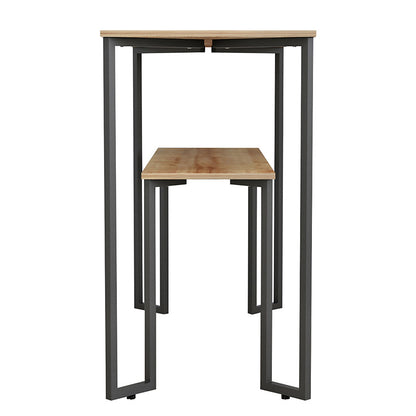 Console Homer pakoworld natural-black 110x48x85cm