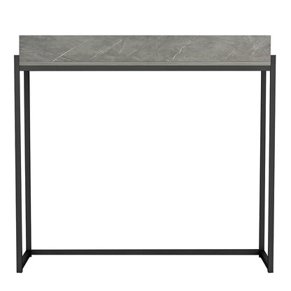 Console Mentez pakoworld in grey marble-black 100x30x90cm