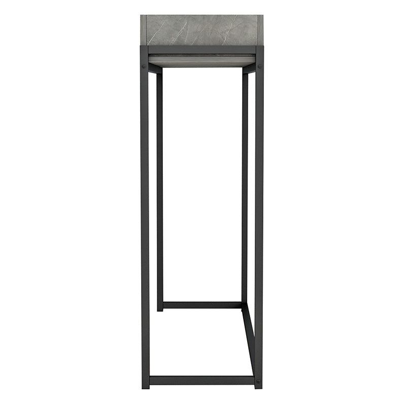 Console Mentez pakoworld in grey marble-black 100x30x90cm
