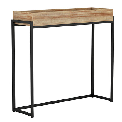 Console Mentez pakoworld in natural-black 100x30x90cm