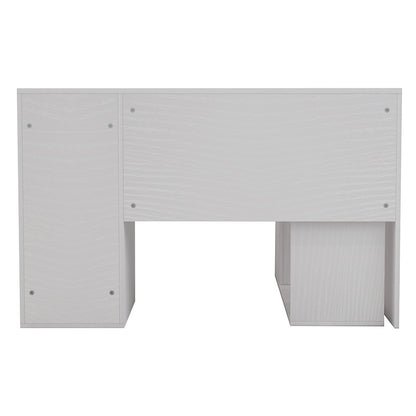 Polina pakoworld corner desk detachable color white 120x100x75cm