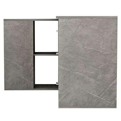 Polina pakoworld corner desk color grey marble120x100x75cm