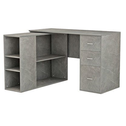 Polina pakoworld corner desk color grey marble120x100x75cm