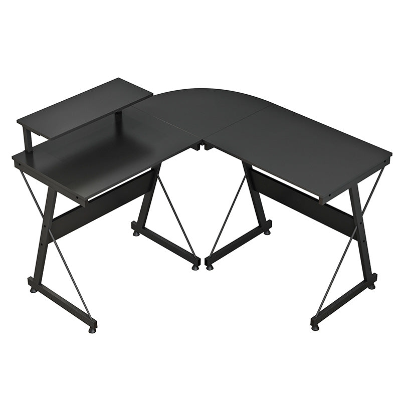 Gaming corner desk Arien pakoworld color black 120x120x88cm