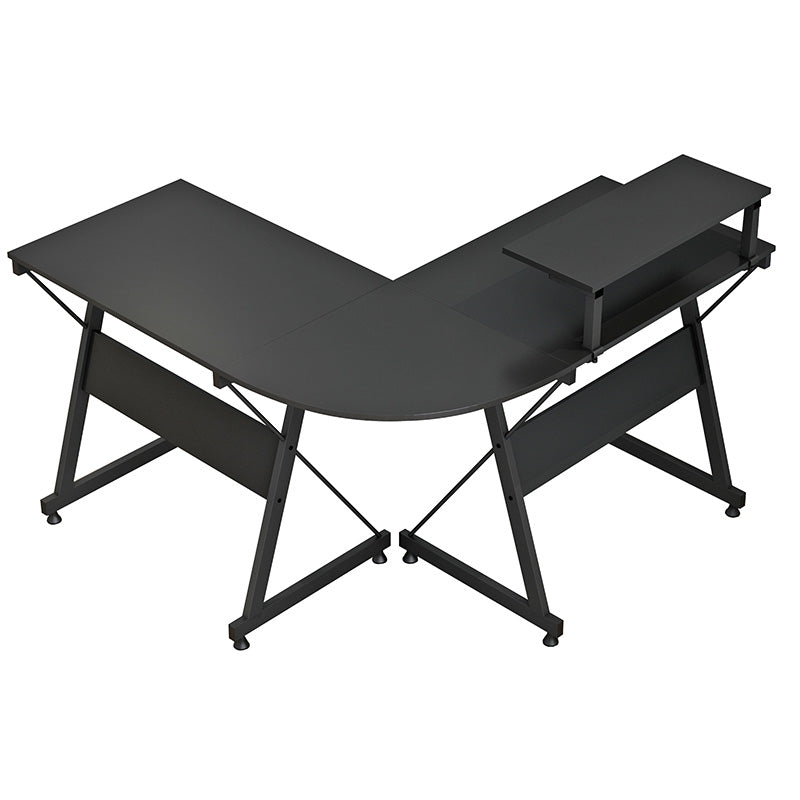 Gaming corner desk Arien pakoworld color black 120x120x88cm