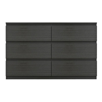 Chest of drawers Cindy pakoworld 6 drawers wenge 120x40x75cm