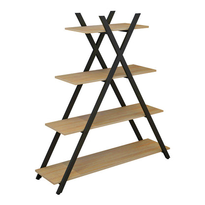 Bookcase Tree pakoworld black-natural 120x33x135cm