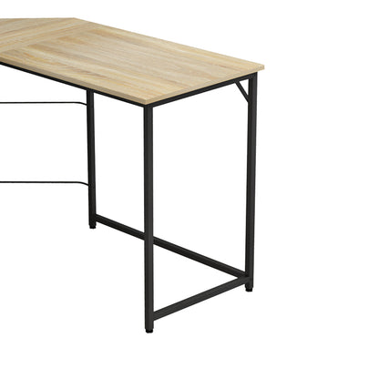 Right corner office desk Impetus pakoworld melamine sonoma-black 150x120x75