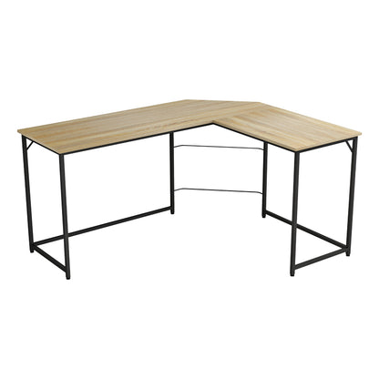 Right corner office desk Impetus pakoworld melamine sonoma-black 150x120x75