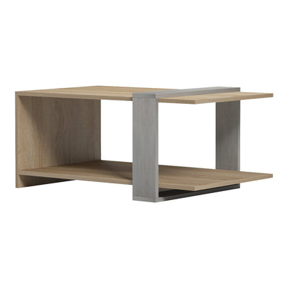 Coffee table Masasi pakoworld in sonoma-grey cement color 80x50x35cm