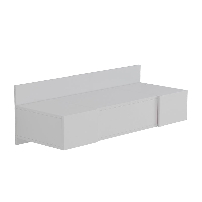 Paltar wall-mounted bedroom toilet with mirror in white 100x39.1x33cm
