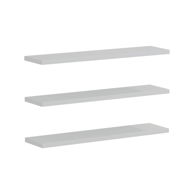 Divar pakoworld wall shelf in white color 60x14.5x1.8cm