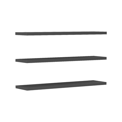Divar wall shelf in dark grey color 60x14.5x1.8cm