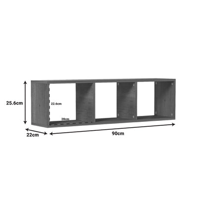 Wall shelf Mikoro pakoworld in natural color 90x22x25.6cm