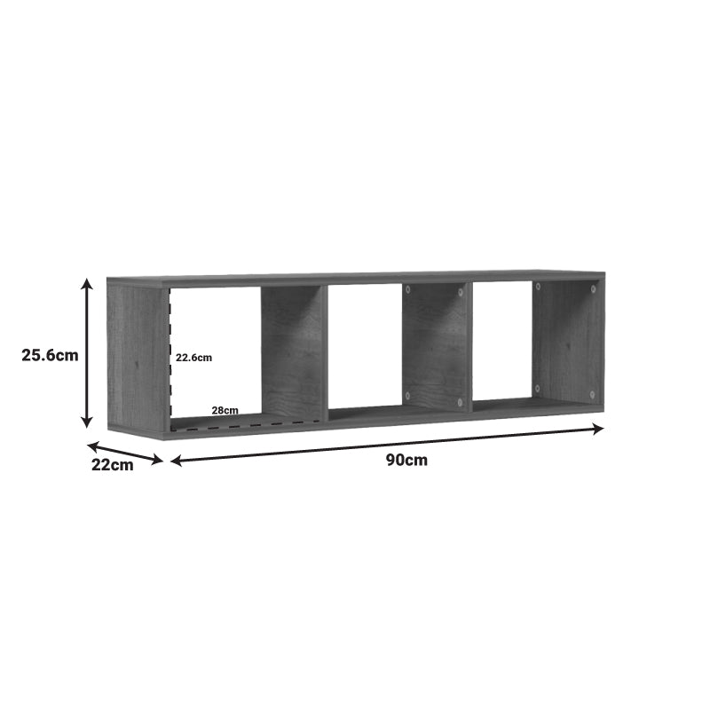 Wall shelf Mikoro pakoworld in white color 90x22x25.6cm