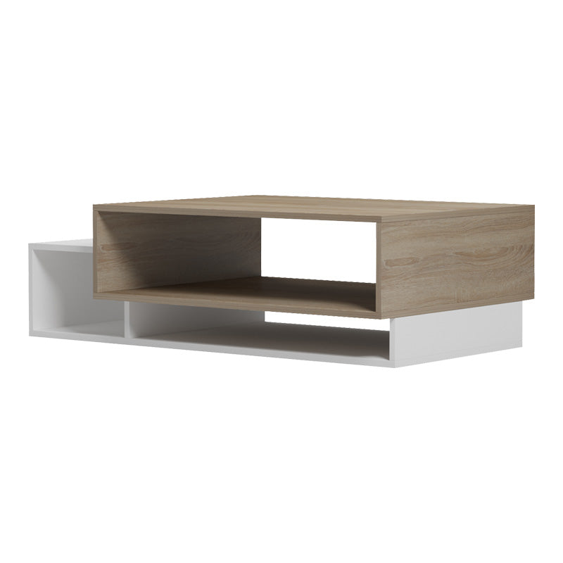 Dekost coffee table in sonoma-white shade 105x50x35cm