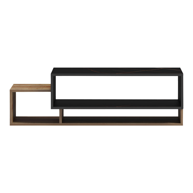 Dekost coffee table in oak-black marble shade 105x50x35cm