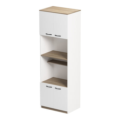 Rowan kitchen cabinet in white-sonoma shade 60x42x182cm