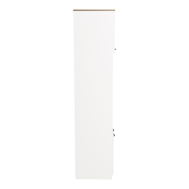 Rowan kitchen cabinet in white-sonoma shade 60x42x182cm