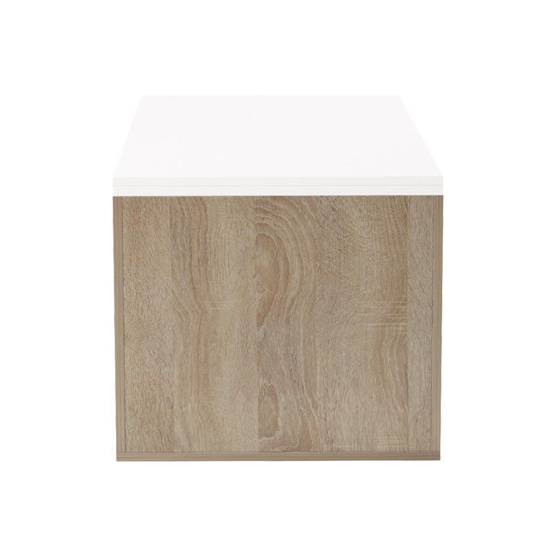 Extera extendable coffee table in white-sonoma shade 100-160x50x45cm
