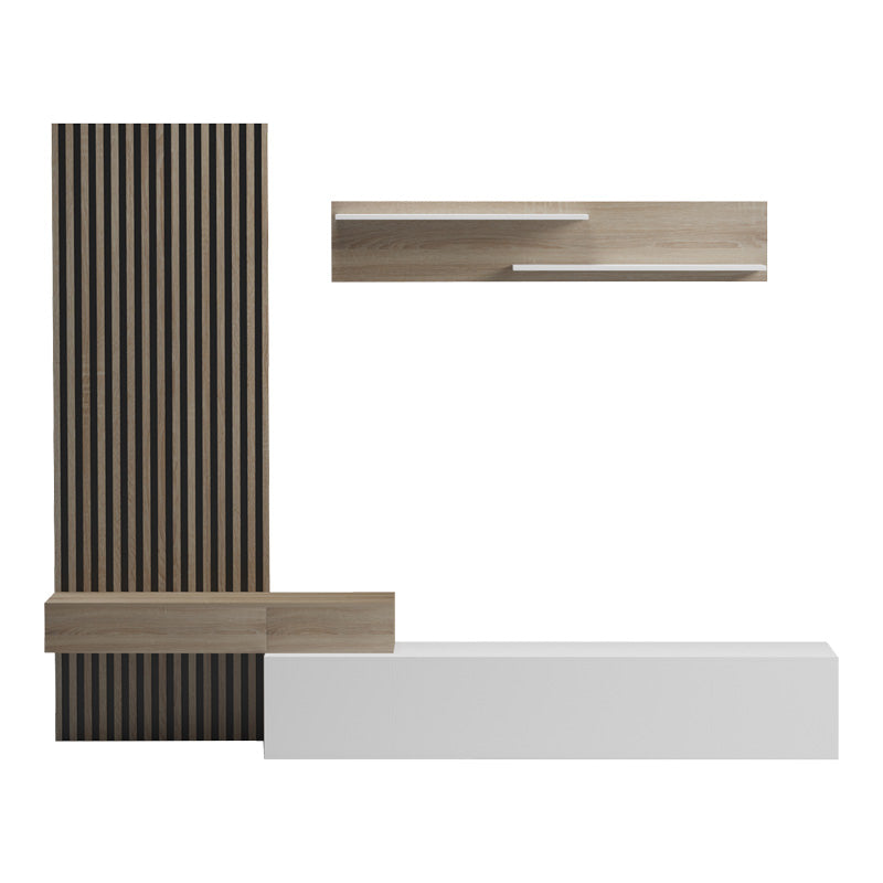 Litende living room set in white-sonoma shade 249.4x42.2x199.5cm
