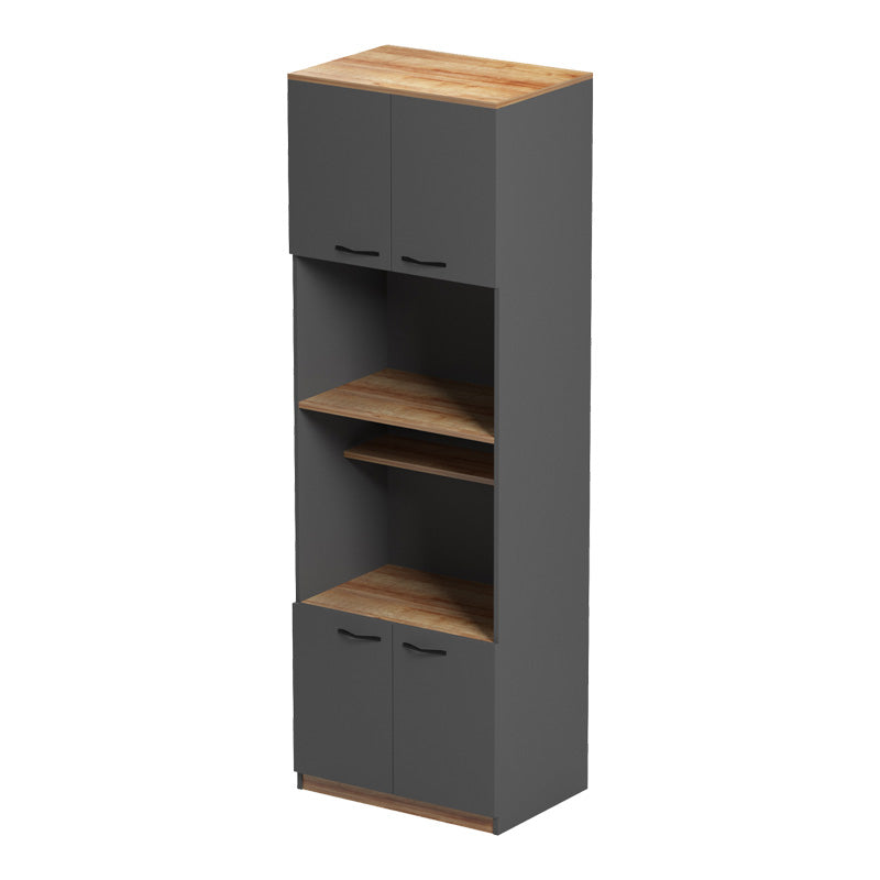 Rowan kitchen cabinet in dark grey-oak shade 60x42x182cm