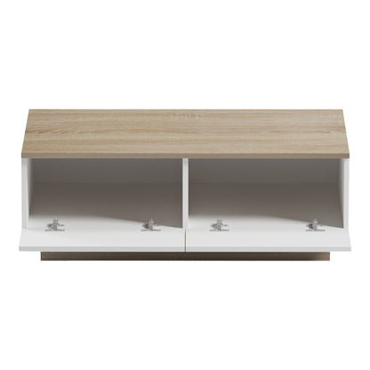 Coffee table Winey in sonoma-white color 90x60x31.5cm