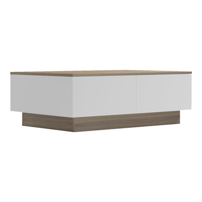 Coffee table Winey in sonoma-white color 90x60x31.5cm
