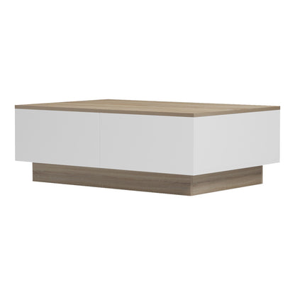 Coffee table Winey in sonoma-white color 90x60x31.5cm