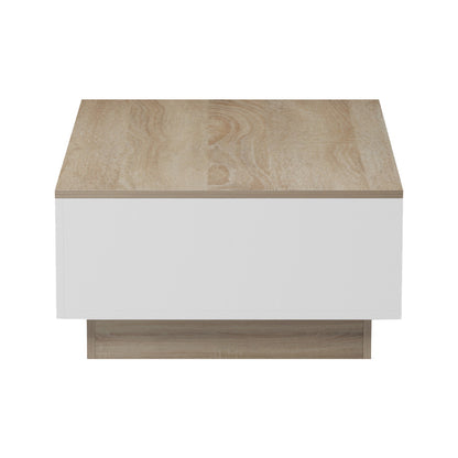 Coffee table Winey in sonoma-white color 90x60x31.5cm