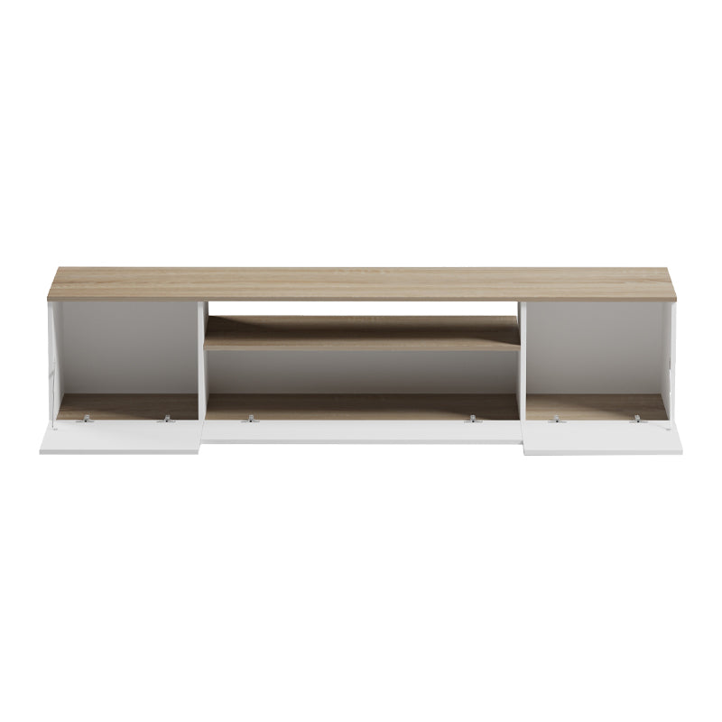 Tv stand Winey in sonoma-white color 180x44.5x44.5cm