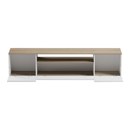 Tv stand Winey in sonoma-white color 180x44.5x44.5cm