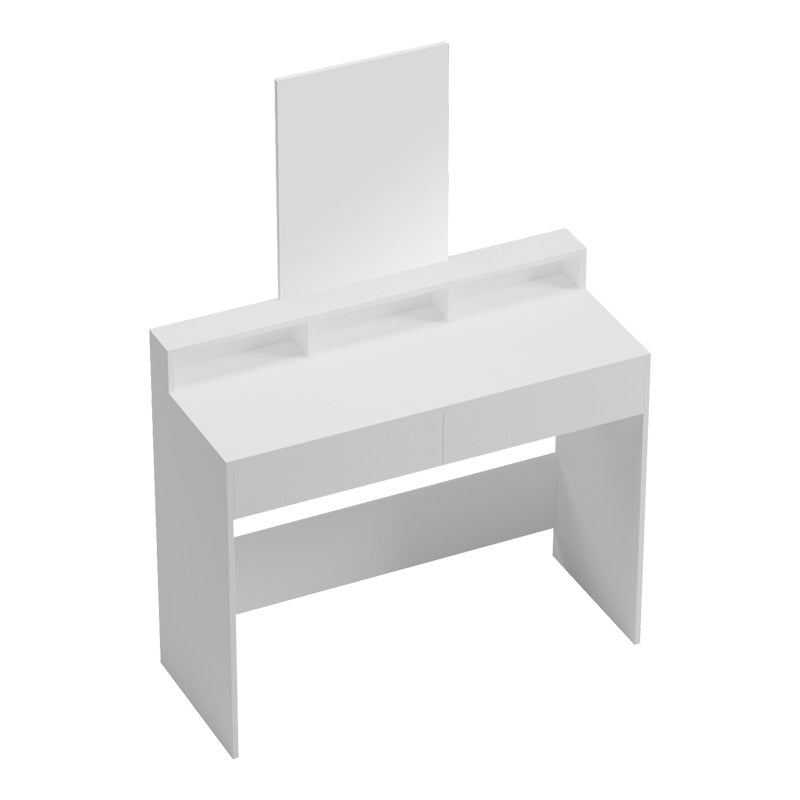 Dressing table Frentsel with mirror in white color 100x40x140cm