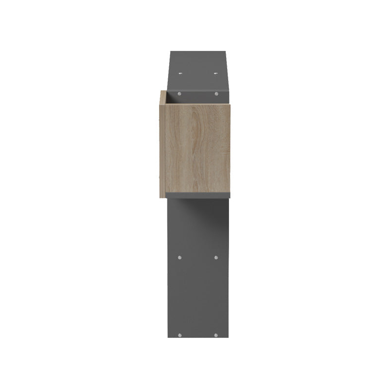 Wall shelf rack Wenia in sonoma-anthracite 99.5x15x61cm
