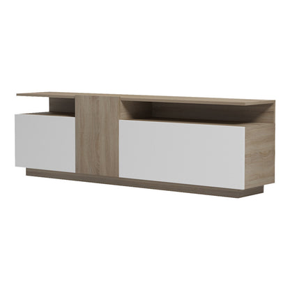TV unit Vendora in sonoma-white color 150x29.5x46.3cm