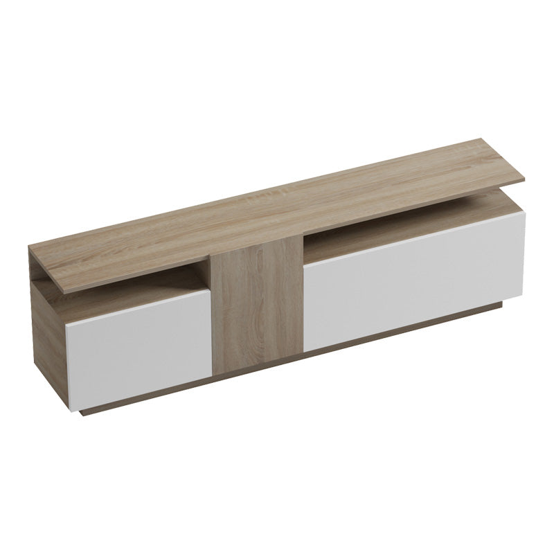 TV unit Vendora in sonoma-white color 150x29.5x46.3cm