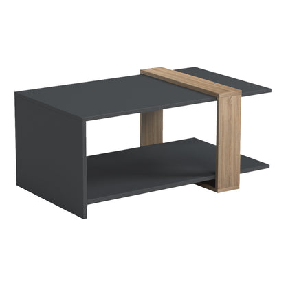 Coffee table Masasi anthracite - sonoma 80x50x35cm
