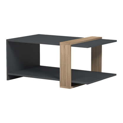 Coffee table Masasi anthracite - sonoma 80x50x35cm