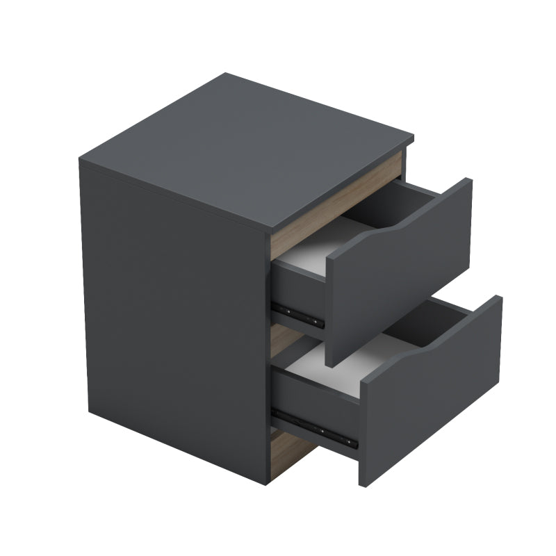 Bedside table Verena  anthracite-sonoma 40x40x50cm